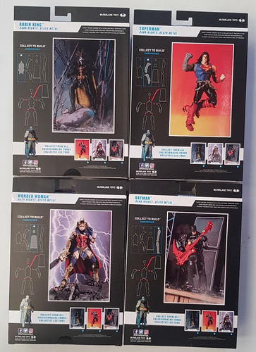 Imagen 2 de 3 de Dc Dark Nights Death Metal Set Figuras Batman Superman Robin