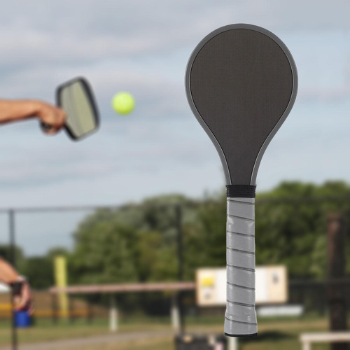 Pala De Pickleball De Fibra De Carbono Para Gris Plateado