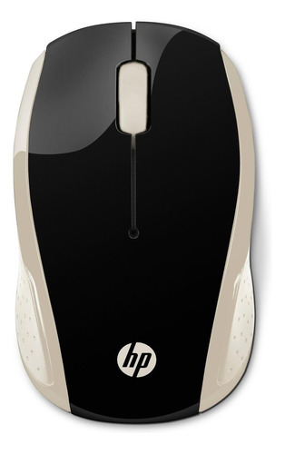 Mouse sem fio HP  200 dourado