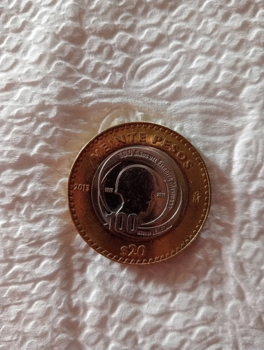 Moneda  Del Centenario Del Ejército Mexicano  De $20 Pesos 