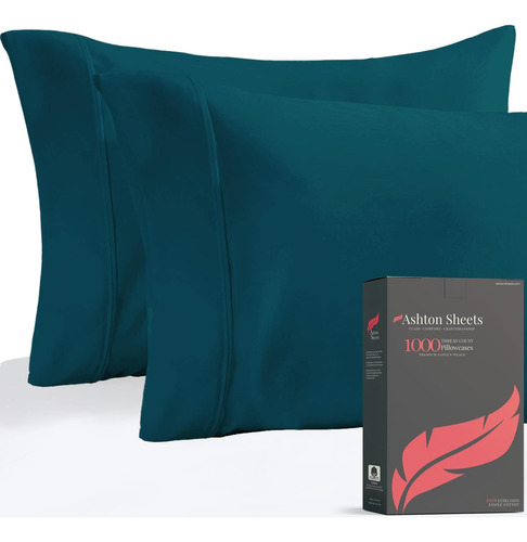 Juego De 2 Fundas De Almohada De Algodón Egipcio