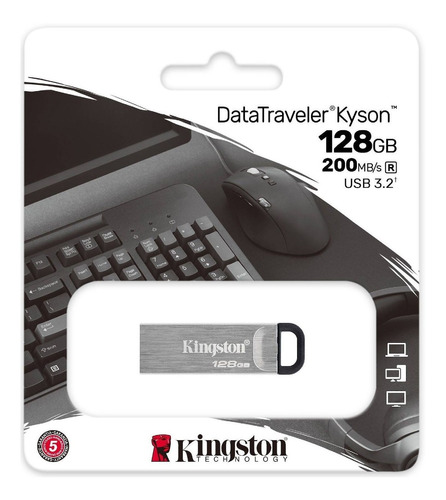 Pendrive Kingston 128gb Dtkn/128gb Usb 3.2 Kyson