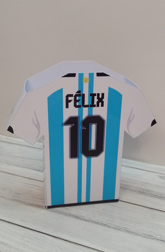 10 Cajitas Golosineras Camiseta O Pelota Futbol
