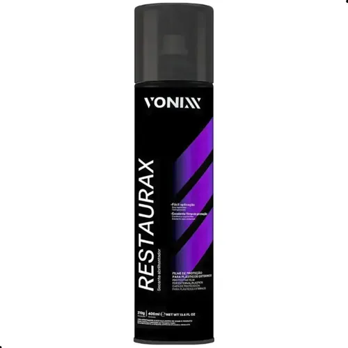 RESTAURAX AEROSSOL 400ML VONNIX RESTAURADOR DE PLASTÍCOS