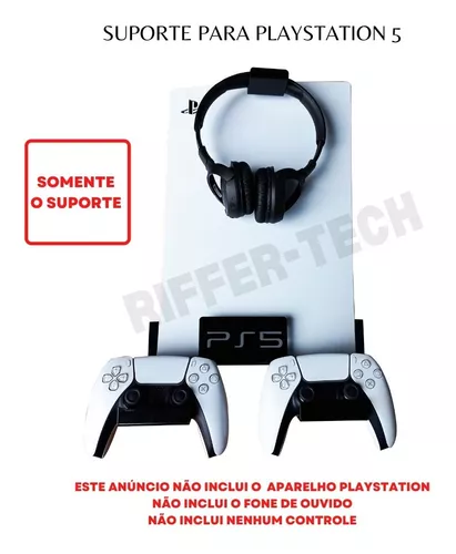 Kit 3 Suporte Controle Ps5 Fone Headset Gamer Mesa Parede no Shoptime