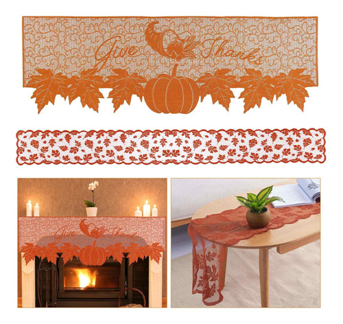 Lulu Home Decoracion Para Dia Otoño Bufanda Manto Chimenea