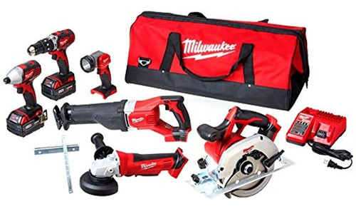 Milwaukee 2696-26 M18 Cordless Lithium-ion 6-tool Combo Kit