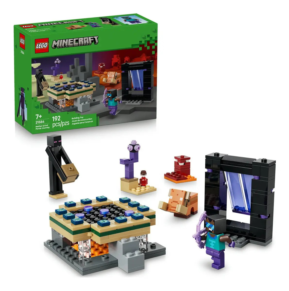 LEGO Minecraft Jornada ao Nether e Portal  do End