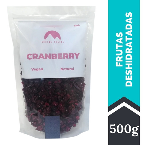 Cranberry Deshidratado 500 G Andina Grains