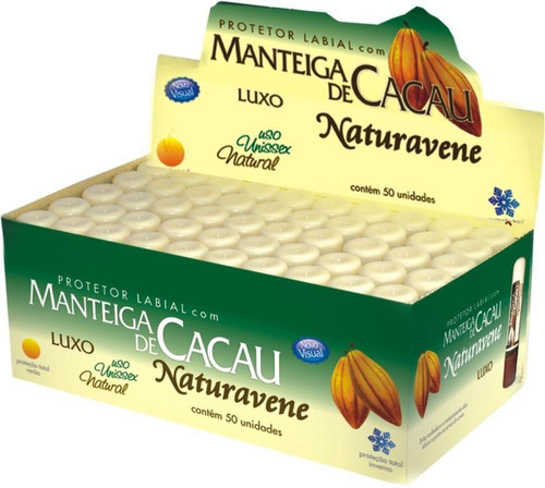 Manteiga De Cacau Luxo Display C/100 - Naturavene.