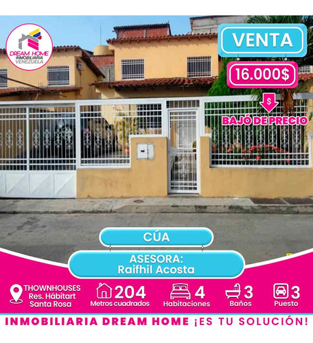 Townhoses En Venta Res. Hábitart Santa Rosa Cúa