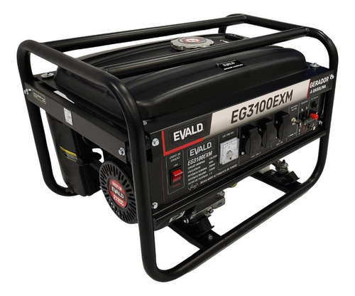 Gerador De Energia A Gasolina Bivolt 3,1 Kva Eg3100exm Evald