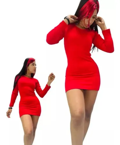 Vestido Manga Larga Morley Abrigadito Invierno Frio