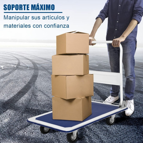 Carretilla Con Plataforma Plegable 300kg 