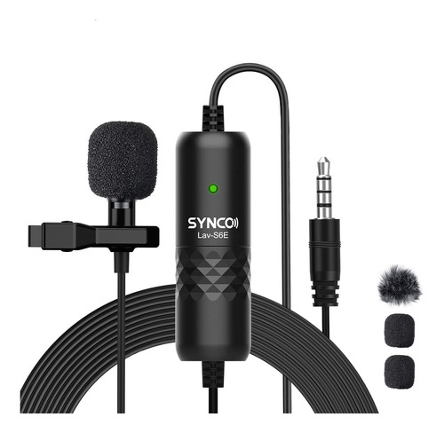 Synco Microfono De Solapa Lav S6e Condensador Omnidirecciona
