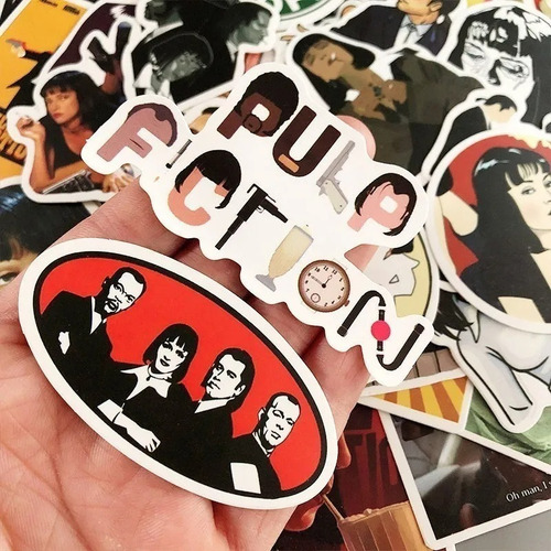 Imagen 3 de 4 de Pulp Fiction - Set De 50 Stickers / Calcomanias / Pegatinas