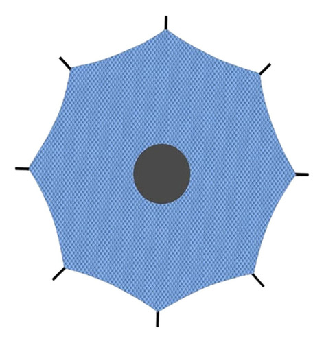 Cubierta De Sombra Para Trampolín, Toldo Para 12 Pies