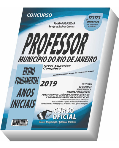 Apostila Sme Rj 2019 Professor Rio De Janeiro Anos Iniciais