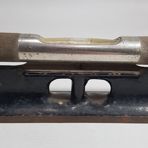 Imagen 7 de 10 de Antiguo Nivel Mano Starret Hierro Fundido Bronce Mag 59979