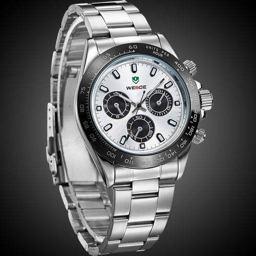 Relógio Masculino Weide Prata Wh3309-2c