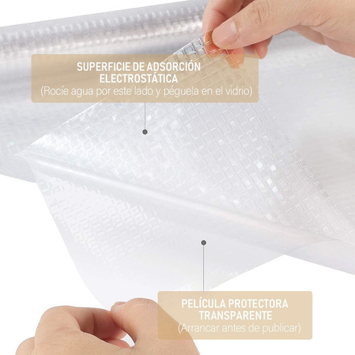 Película Adhesiva Blanco Mate Para Privacidad Vidrio Ventana