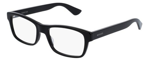 Gucci Gg0006o 001 Square Shape Negro Brillante