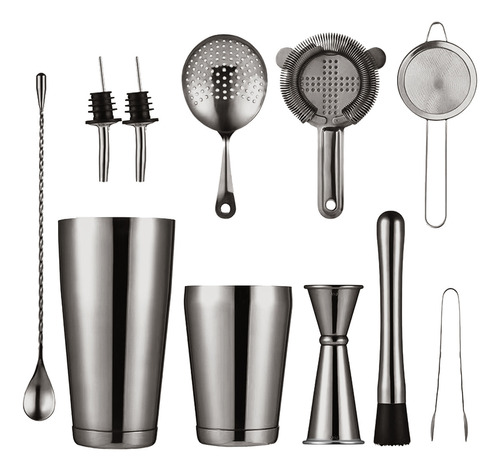 Set De Utensilios De Cocina Shaker Bartender Boston Steel Co