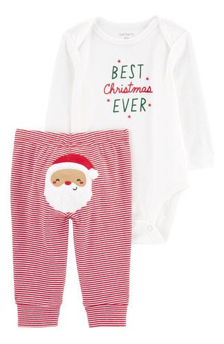 Conjunto De Body Y Mono Carters Motivo Navideño 