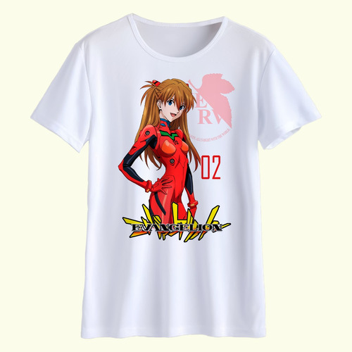 Remera Evangelion Asuka Langley Estampada 