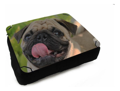 Almofada Bandeja Prancha Suporte Para Laptop Pug 35x30x14cm