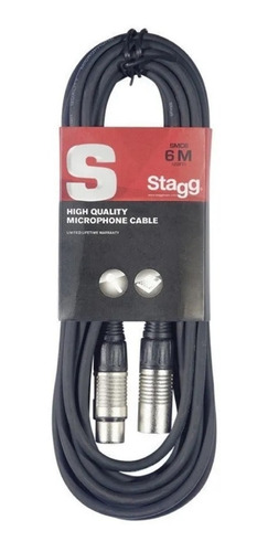 Cable Canon Canon Stagg Standard 6mts Xlr - Xlr Microfono