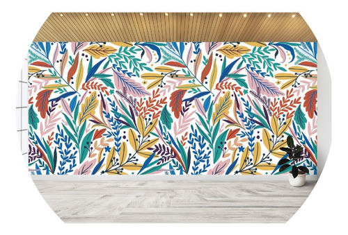 Vinilos Decorativos Mural Adhesivo Empapelado Hojas Colores