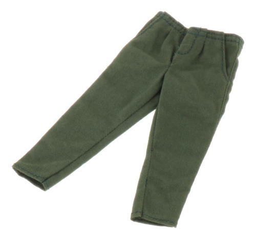 Mini Pantalones 1/12, Ropa Para Muñecas Masculinas, Verde