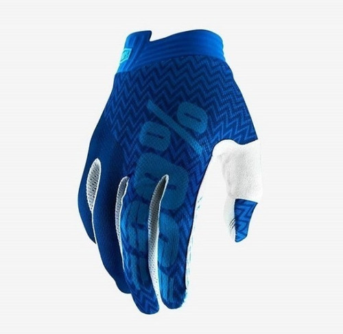 Guantes 100% Itrack Adulto Azul Motocross Moto Atv 