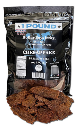 Hollar Boys Snacks Chesapeake Beef Jerky Bolsa Resellable De