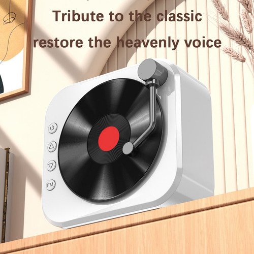 X Altavoz Bluetooth Retro Con Disco De Vinilo De Alta