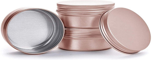 Recipientes Recargables De Aluminio De 0.5 Onzas Con Tapa De