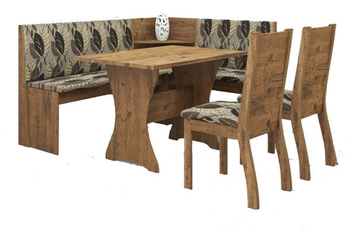 Imagen 1 de 4 de Juego De Comedor Esquinero Mesas Sillas Tapizadas Canto Big