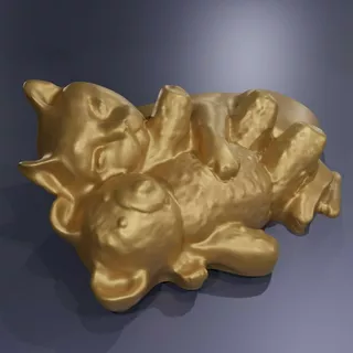 Gato De Peluche- Escultura