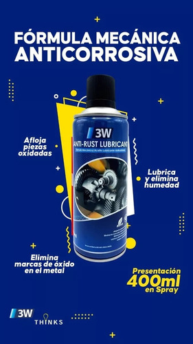 Lubricante Penetrante Antioxidante Formula Mecanica 3w