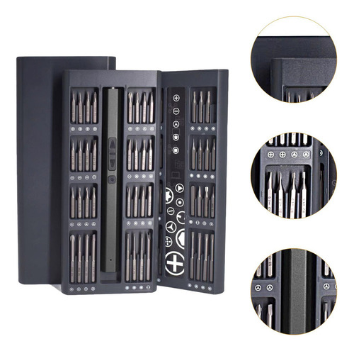 A Kit De Mini Destornillador Eléctrico 66 En 1, Kit De