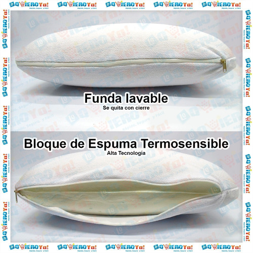 Almohada Viscoelastica Inteligente Termosensible X 2 Unidad