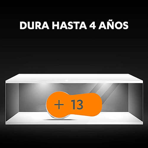 Duracell Tamaño 13 Pr48 90 Piezas 1.4v Pila Auditiva