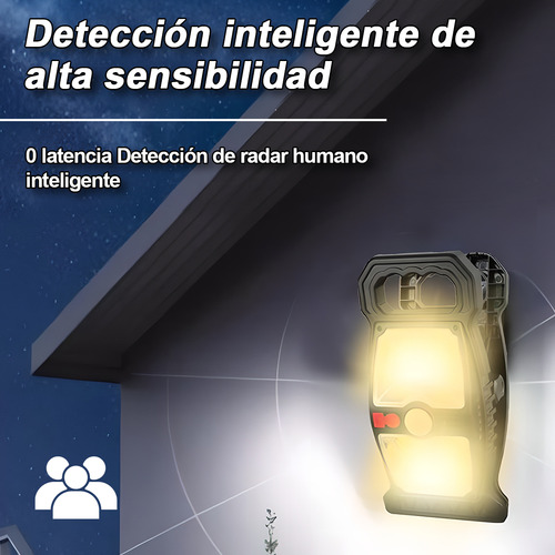 Lámpara Solar Exterior Con Clip Y Sensor De Movimiento 2pcs