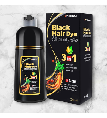 Shampoo Meidu Americano Hair Dye Cubre Canas Instantáneo