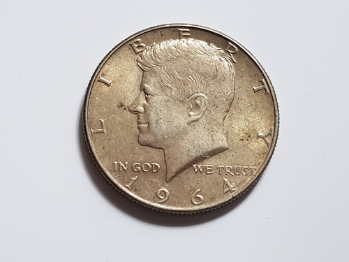 Moneda Usa 1964 Plata 900 1/2 Medio Dolar Kennedy Dollar