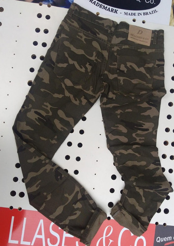 Imagem 3 de 3 de Caça De Sarja Camuflada