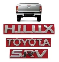 Comprar Kit Emblemas Insignias Toyota + Hilux + Srv 2005 A 2015