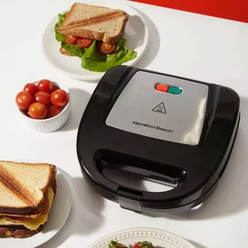 Sandwichera eléctrica Hamilton Beach 25430 color negro 127V