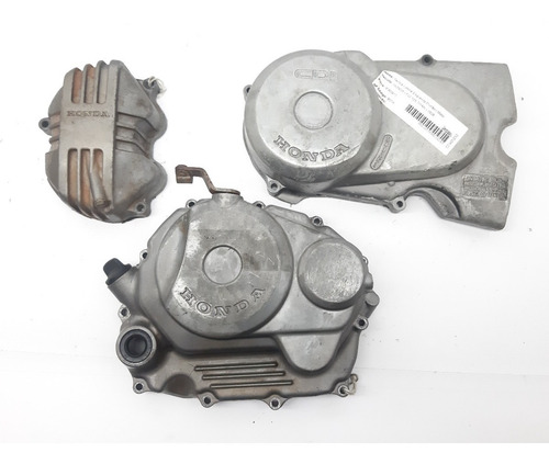 Imagem 3 de 6 de Tampas Motor Cg 125 Até 99 Originais Honda Peças Usadas (3)